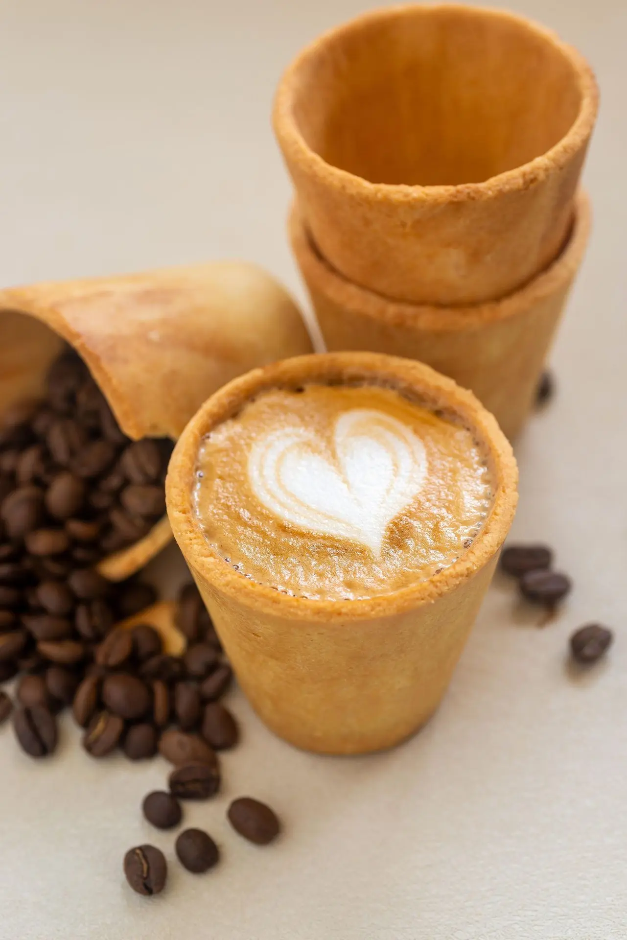 Edible coffee cups